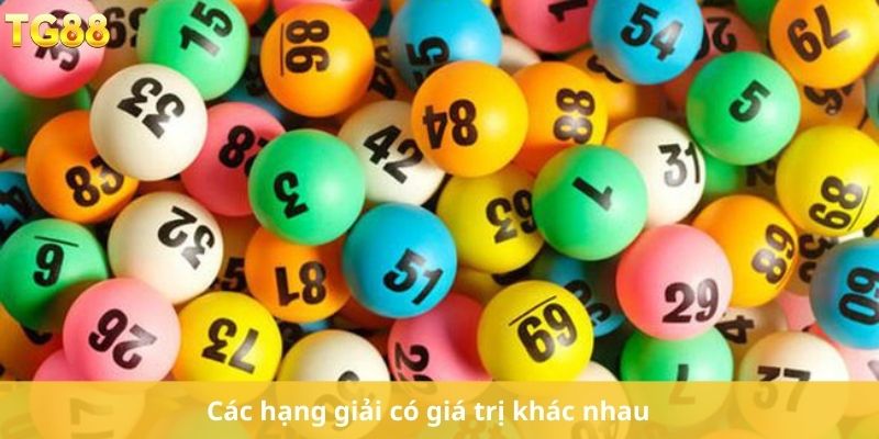 Các hạng giải có giá trị khác nhau