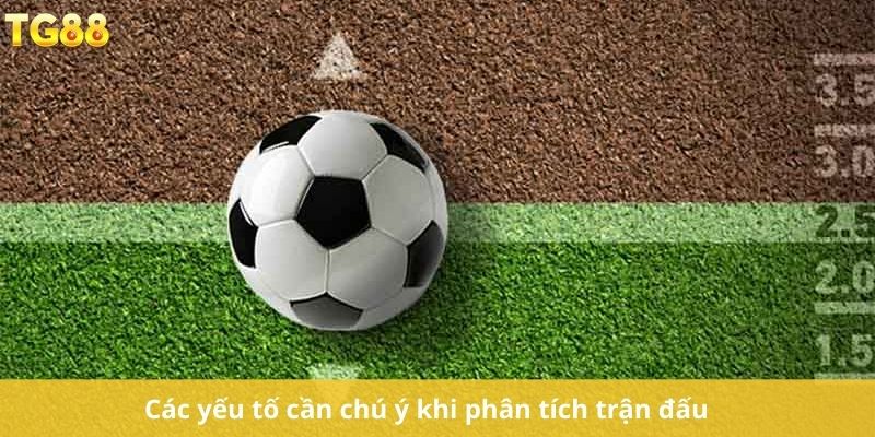 Các yếu tố cần chú ý khi phân tích trận đấu