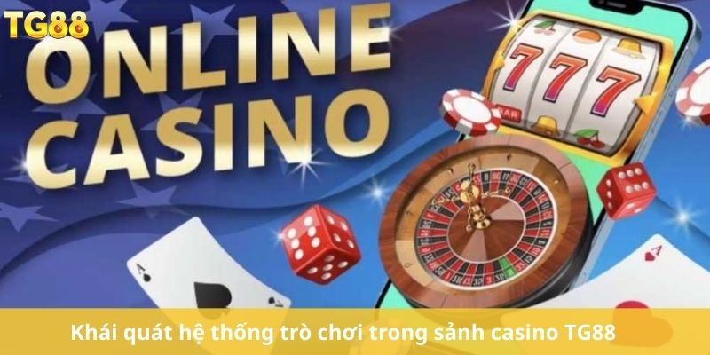 Khái quát hệ thống trò chơi trong sảnh casino TG88 