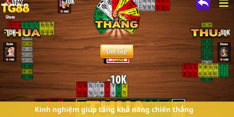 Kinh nghiệm giúp tăng khả năng chiến thắng